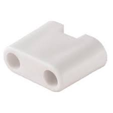 Plastic Entry Door Bumper - White - 1.25 in. - Durable Protection