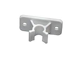 White Plastic Entry Door Holder - Clip