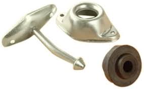 3 in. Angled Entry Door Holder - Metal Plunger