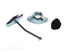 4.75 in. Angled Entry Door Holder - Metal Plunger