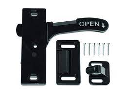 Right Hand Screen Door Latch, Black - Amerimax
