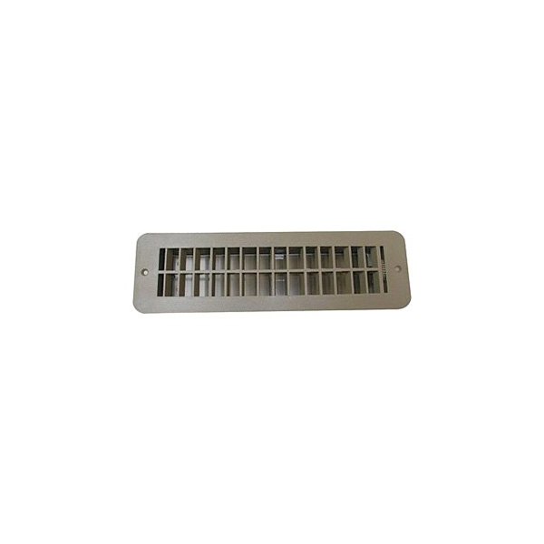 12 x 3.5 in., 10 x 2.37 in. Rectangular Dampered Vent Floor Register with Damper, Tan