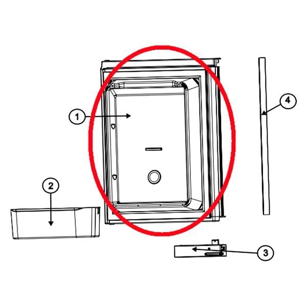 NRC627941 Upper Left Hand Panel Door Assembly