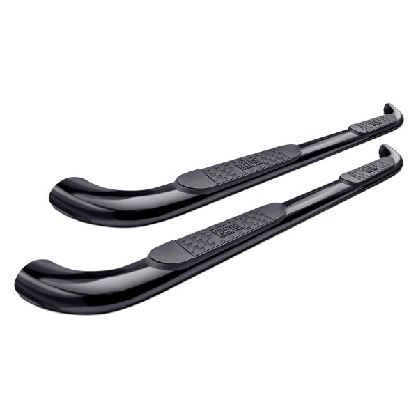 WES21-1315 Black Platinum Oval Step Bar for 1999-2016 Superduty Super Cab 4 Door F250 F350 F450 F550HD