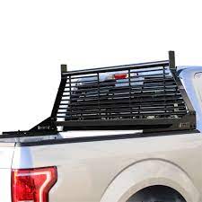 WES57-8025 Black HDX Louvered Headache Rack for 1999-2018 Silverado Sierra, 2004-C F150 & 2007-C Tundra