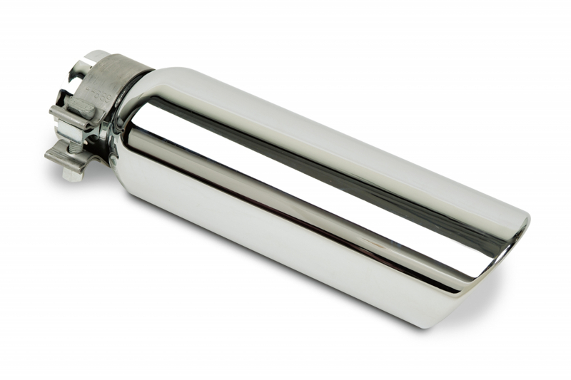 RHIGRT4510 5 x 10 in. 4 in. Inlet Chromed Stainless Steel Clamp Style Exhaust Tip