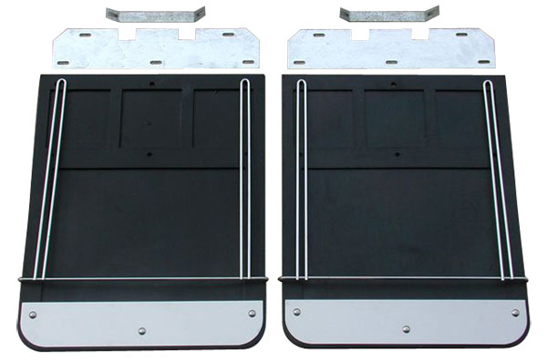GOI725SET Classic Mud Flap Set with Flaps, Brackets Weights & Anti-Sails for 1973-1991 GM C-K 2500-3500 Trucks