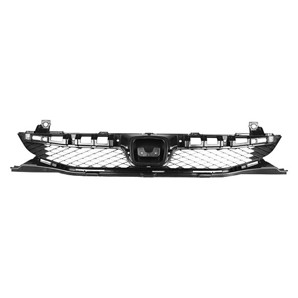 Grille for 2009-2011 Honda Civic 1.8L Eng, Textured Matte Black