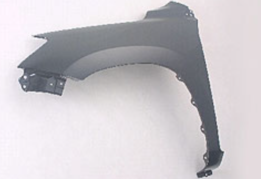 SHE8120B-32-2 Right Hand Fender without Wheel Opening Flare Holes for 2006-2008 Toyota Rav4, Black