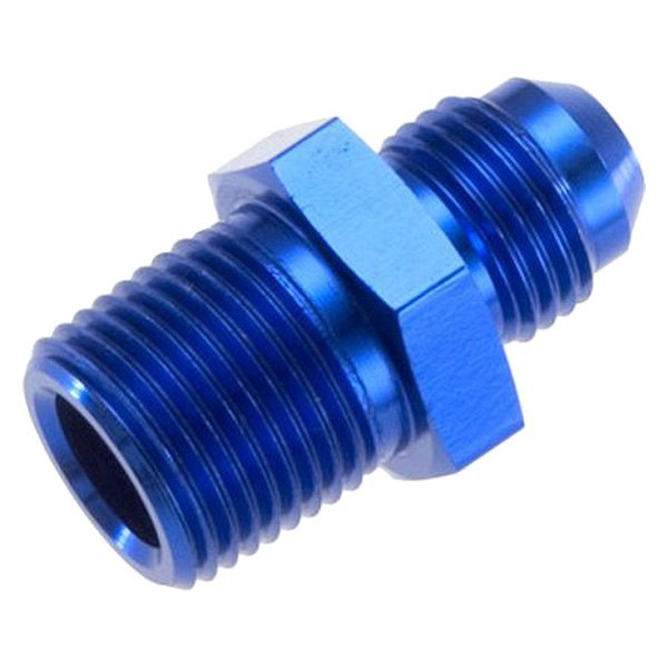 RHP81608081 08 Straight Male Adapter To 08 NPT Male  Blue