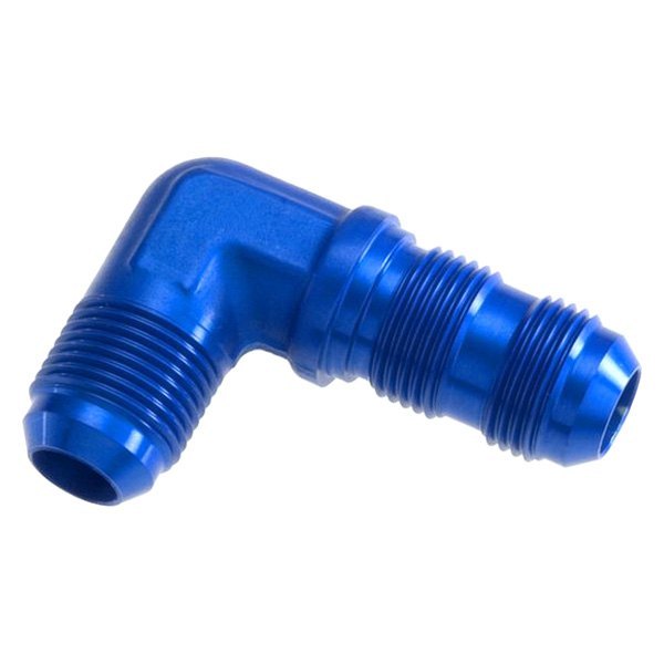 03 90 deg Male AN & JIC Bulkhead Adapter - Blue
