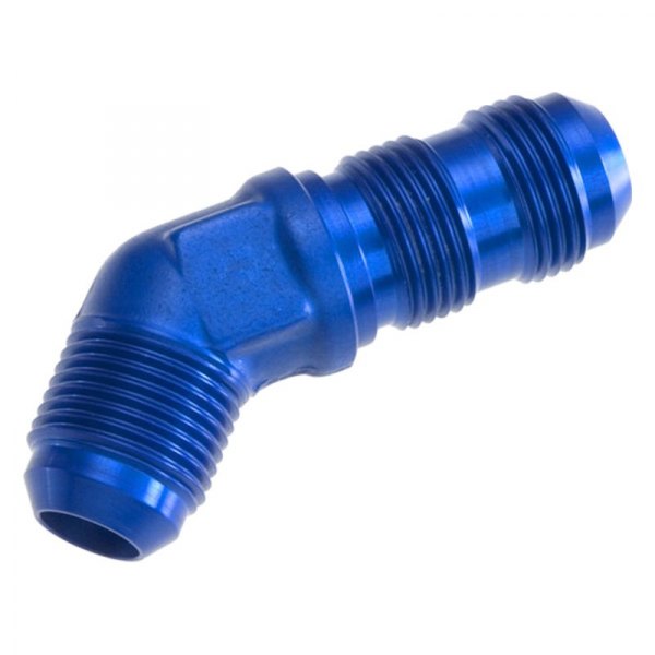 03 Male AN & JIC Bulkhead Adapters 45 deg - Blue