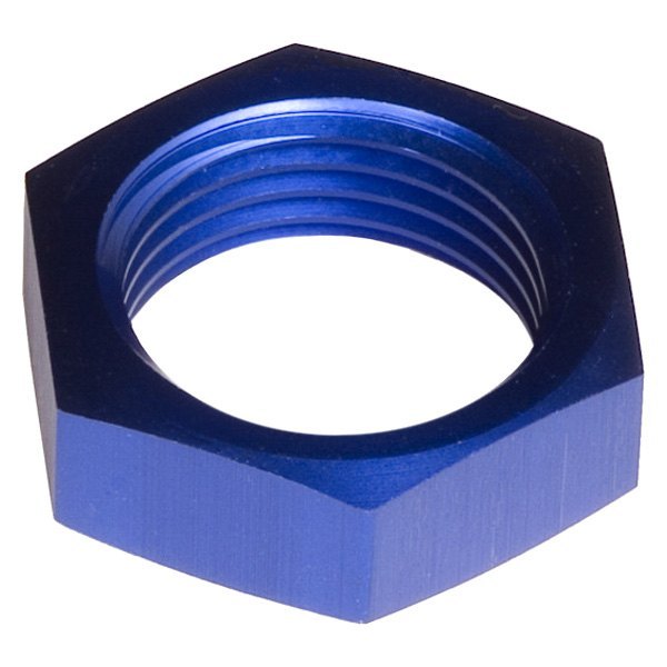 RHP924-12-1 -12 AN & JIC Aluminum Bulkhead Nut - Blue