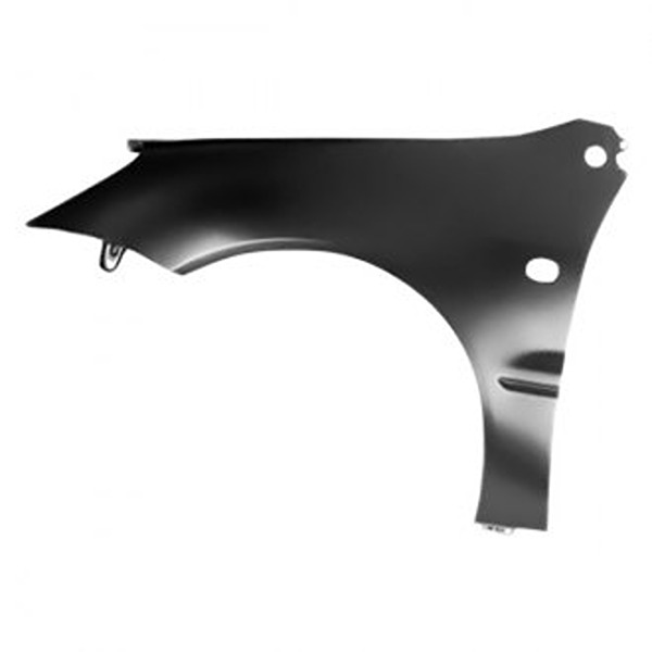 Left Fender - Black - Compatible with 2004-2007 Mitsubishi Lancer - Durable Plastic