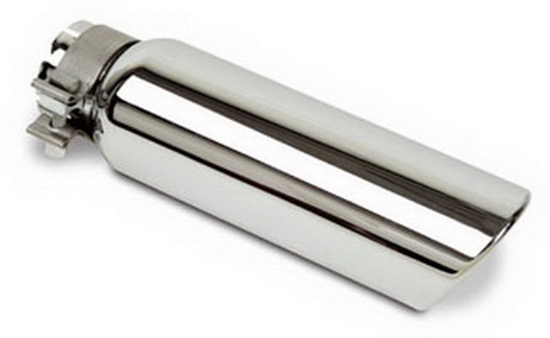 RHIGRT2310 3 in. Od x 10 in. for 2 in. Inlet Chromed Stainless Steel Clamp Style Exhaust Tip