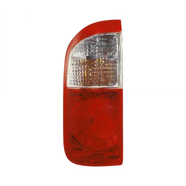 SHE8126A-190-1 Left Hand Side Tail Lamp Assembly for 2000-2006 Toyota Tundra Double Cab, Clear & Red Lens