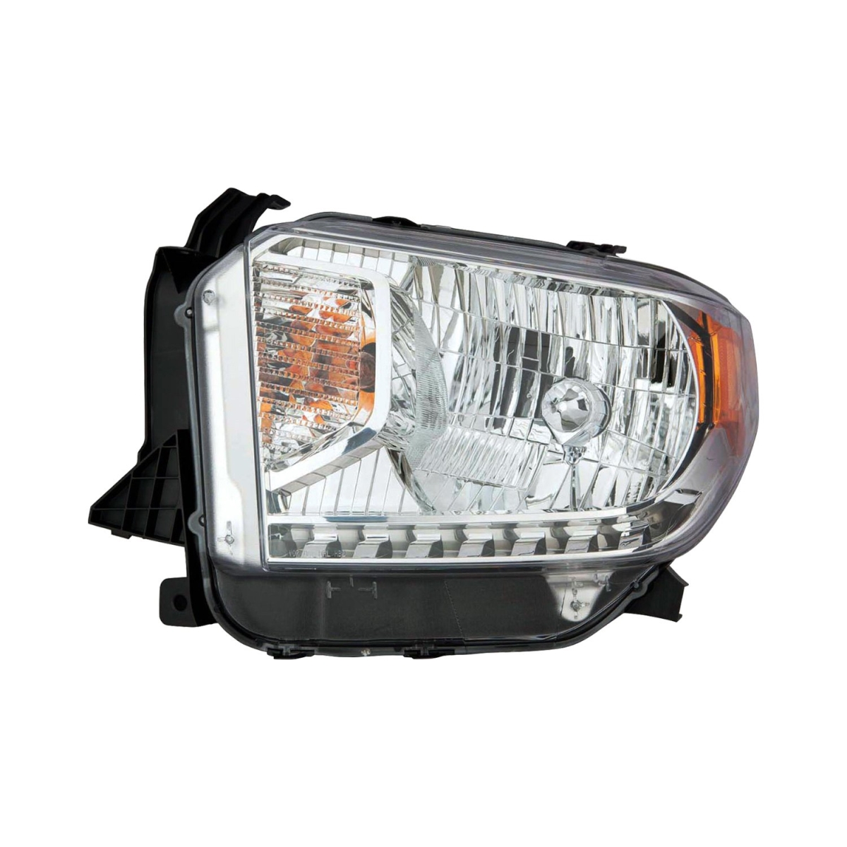 Left Driver Side Headlight for 2014-2015 Toyota Tundra - Chrome - Direct Fit