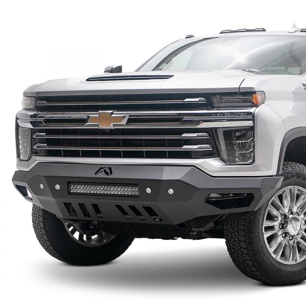 FFBCH20-V4951-1 Vengeance Full Width Powder Coat Front HD Bumper with No Guard for 2020-2021 Chevy Silverado 2500 & 3500, Black