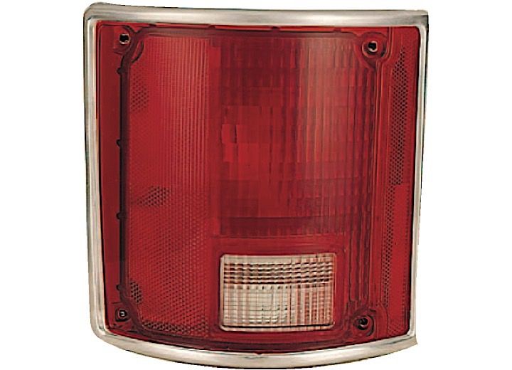 Left Hand Taillamp Lens with Bright Trim for 1973-1991 Blazer