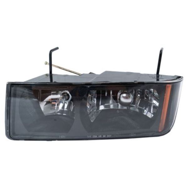 REGGM237-B001L Composite Left Hand Headlamp Assembly with Body Cladding for 2002-2006 Avalanche 1500