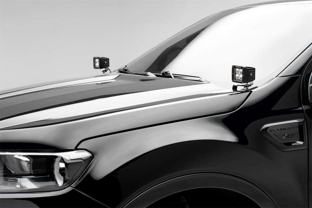 ZRDZ365821 Hood Hinge LED Light Bracket for 2019-2022 Ford Ranger