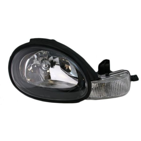 REGCS079-B101R Composite Right Hand Headlamp Assembly with Black Bezel for 2001-2001 Neon
