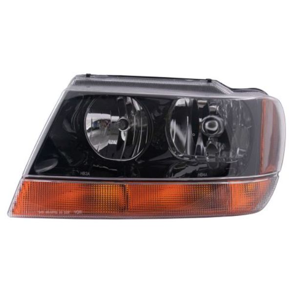 REGCS097-B101L Left Hand Headlamp Assembly for 1999-2004 Cherokee Laredo to 2014-2002 Grand Cherokee