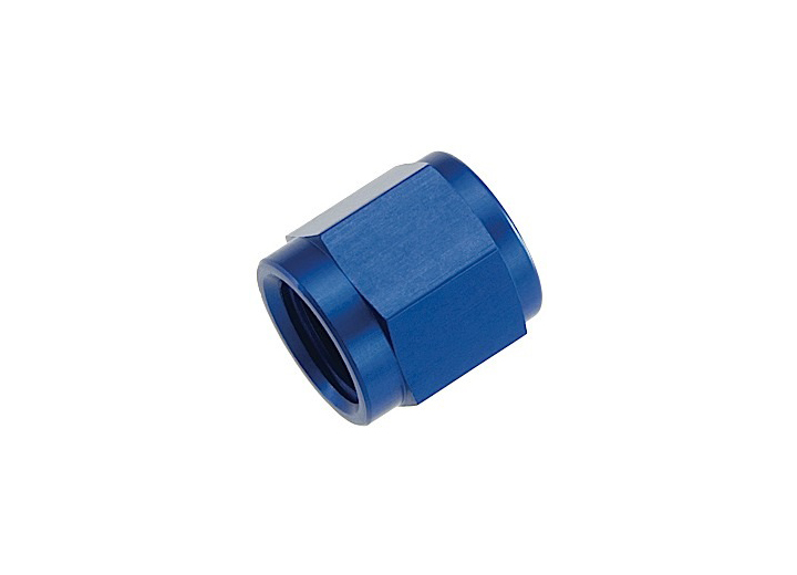 RHP818-04-1 0.43 x 20 -04 An-Jic Aluminum Tube End Fitting Nut, Blue - Pack of 6
