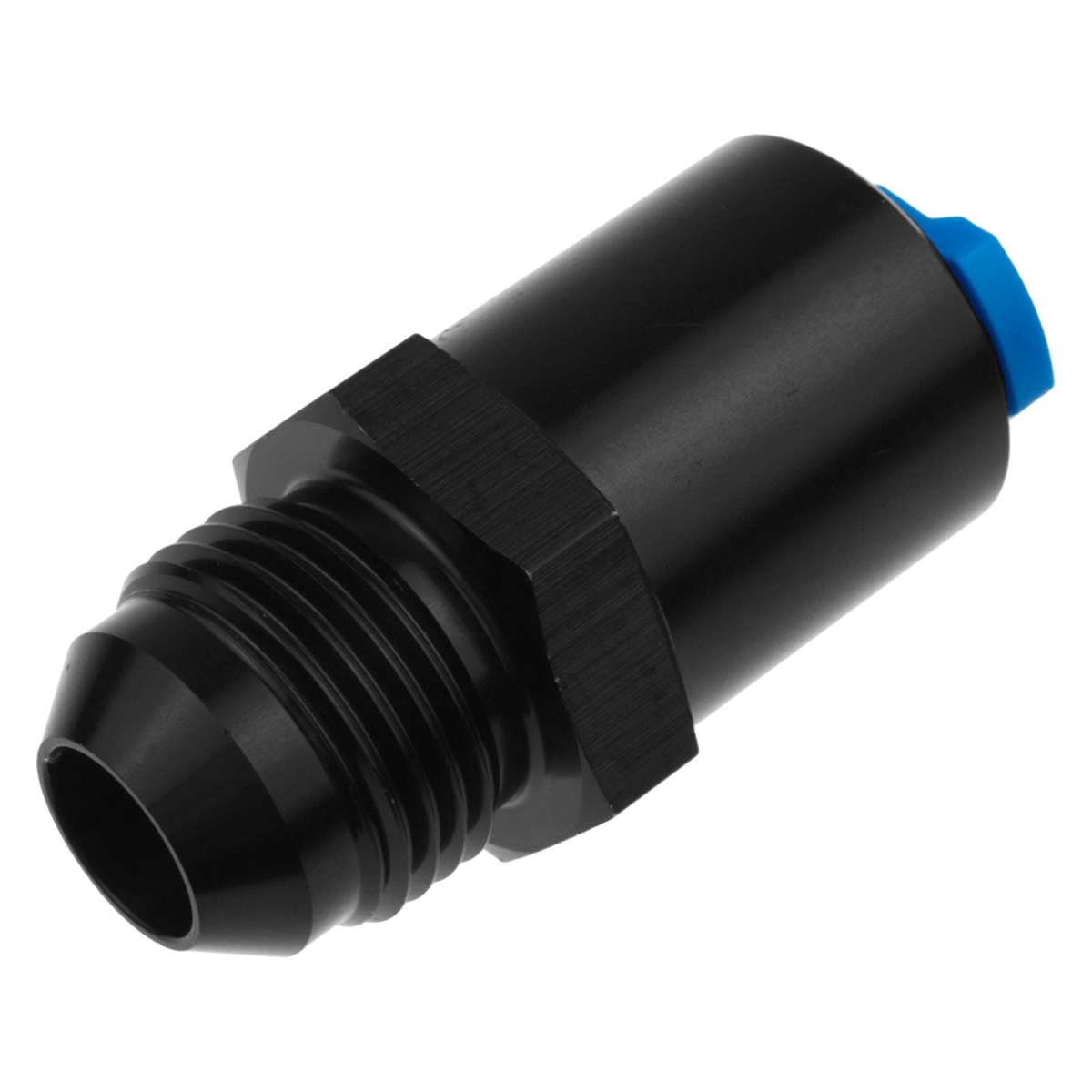 Male -6An To 0.37 in. Clip Rail, Black