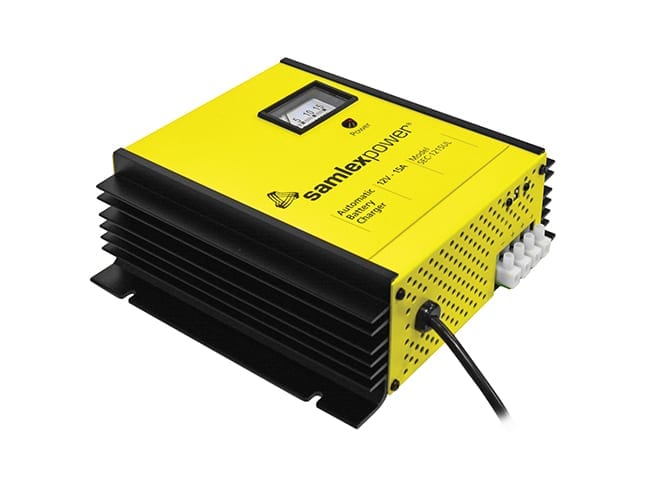 15A 12V Battery Charger, Yellow