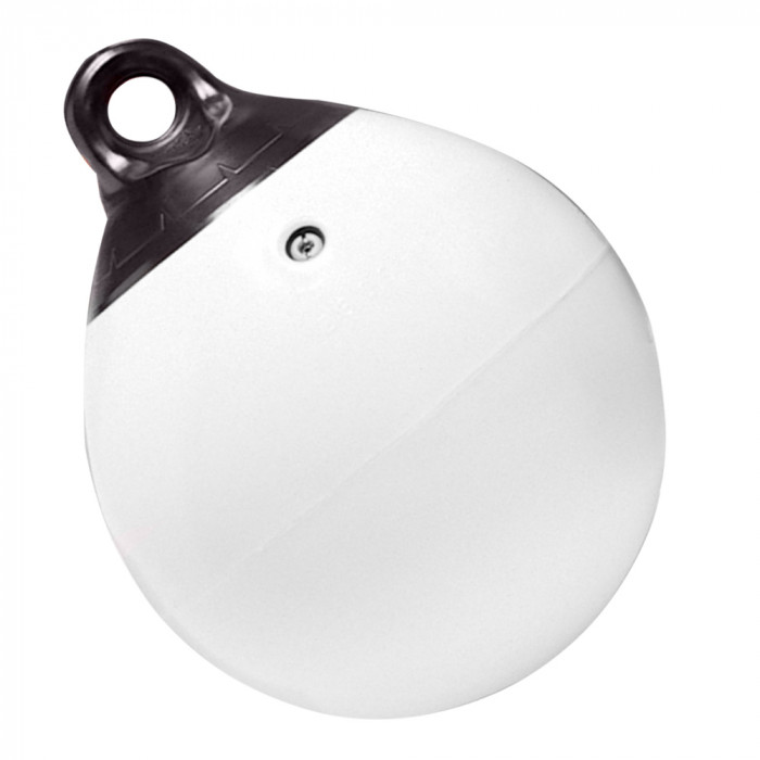 21 in. Tuff End Inflatable Vinyl Buoy, White