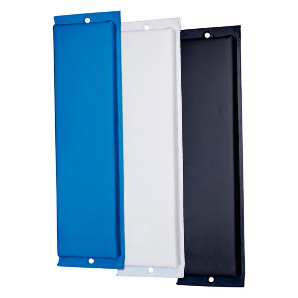 Vinyl Covered Flat Fender, Blue - Small