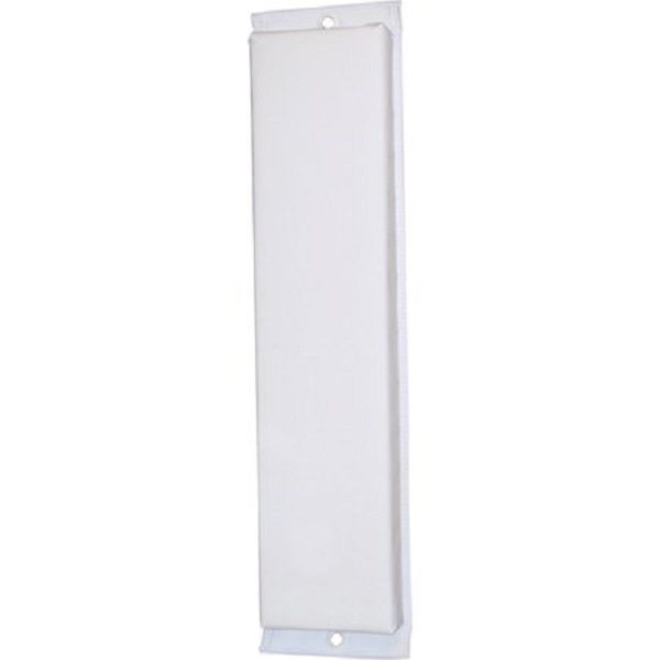 Hull-Saver Vinyl Covered Flat Fender, White (30"L x 6"W x 4"D)