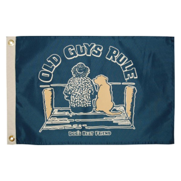 Taylor Made TAM5635 12 x 18 in. Nylon Dogs Best Friend Old Guys Rule Flag