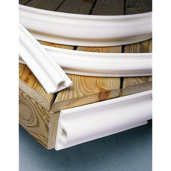 3.5 in. T Rubber Streight D-Profile Dock Guard with 6 ft. Coil