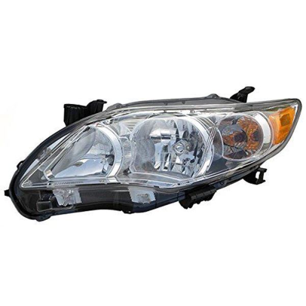 REGTY1149-B001LCA Composite Left Hand Headlamp Assembly for 2011-2013 Toyota Corolla