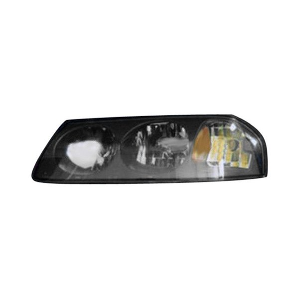 SHE767-150L Left Hand Assembly Composite Headlamp, Black for 2000-2005 Chevrolet Monte Carlo