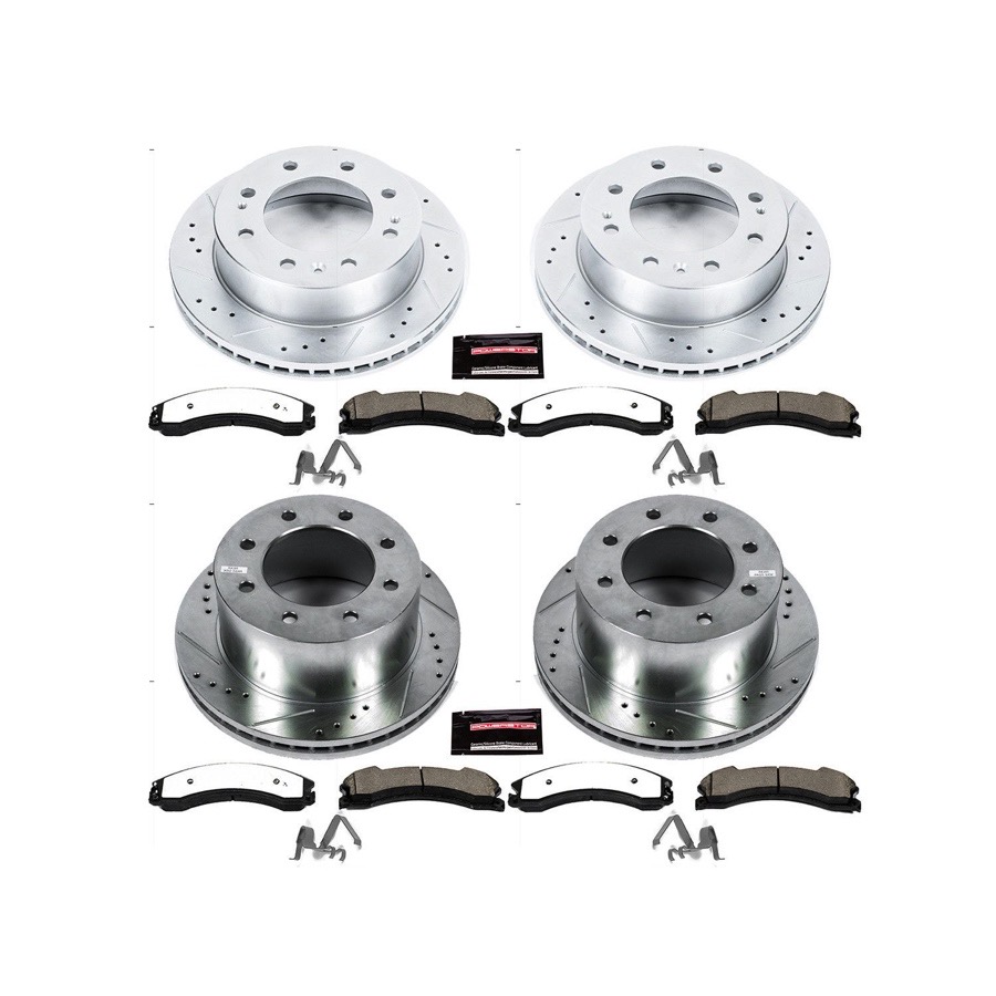 Power Stop PSBK7384-36 Z36 Severe-Duty Truck & Tow 1-Click Brake Kit for 2016 - 2019 GMC SIERRA 3500 HD