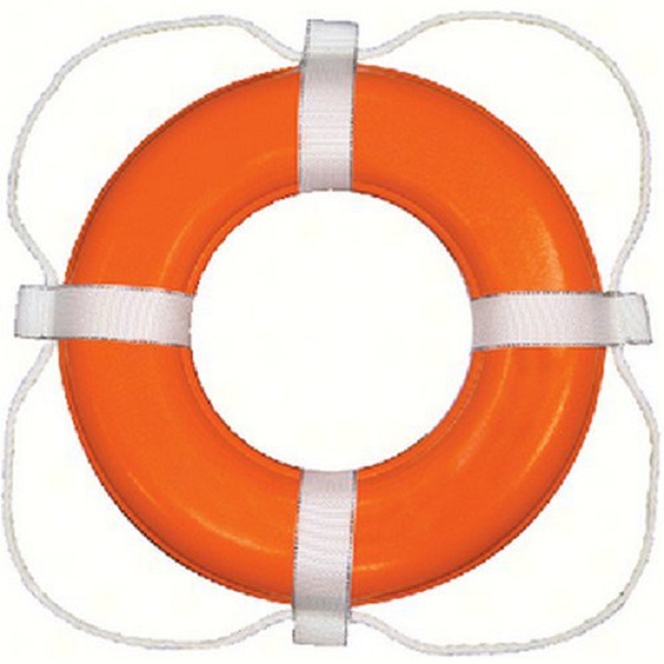 24 in. Foam Ring Buoy, Orange