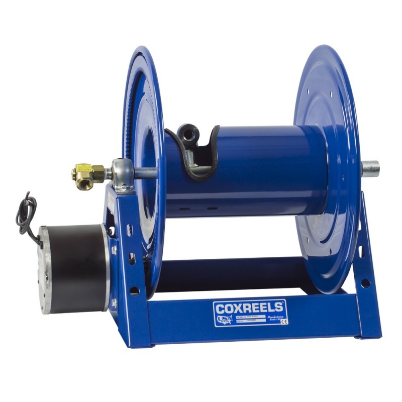COX1125-4-100-E 0.5 in. ID 100 ft. Capacity Less Hose 3000 Psi Electric 12V DC 1-3HP Motor Rewind Hose Reel