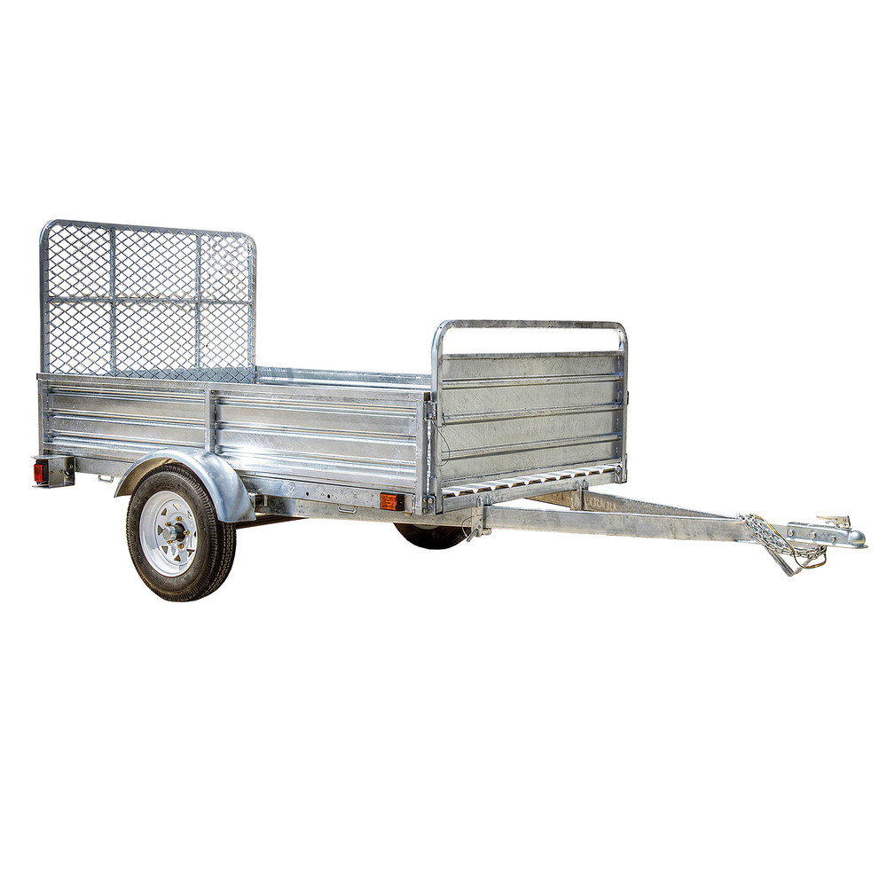 Utility Trailer Kit - Galvanized - 5 x 7 ft - Includes Drive Up Gate