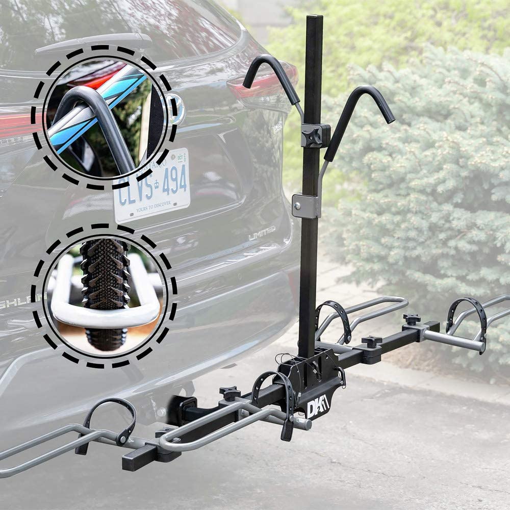 DKTBCR590 1.25 in. Hitch Mounted Bike Carrier for Up to 2 Bicycles