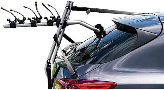 Trunk Mounted Aluminum 3 Bike Carrier