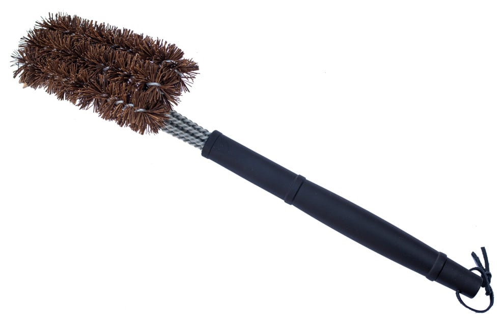 18 in. Grill Brush with Palmyra Bristles & Stainless Steel Scraper