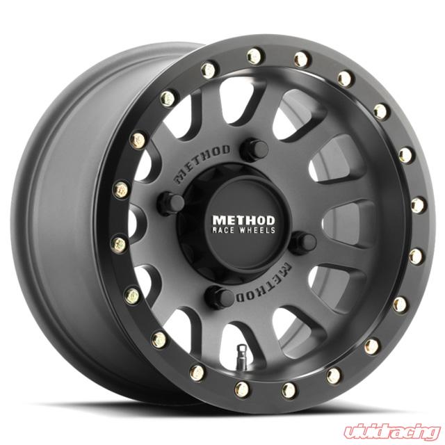 UTV Beadlock 15 x 6 Rim 5 Plus1 53 mm Offset, 4 x 136 Bolt Pattern, 106 mm Center Bore Wheel, Matte Black