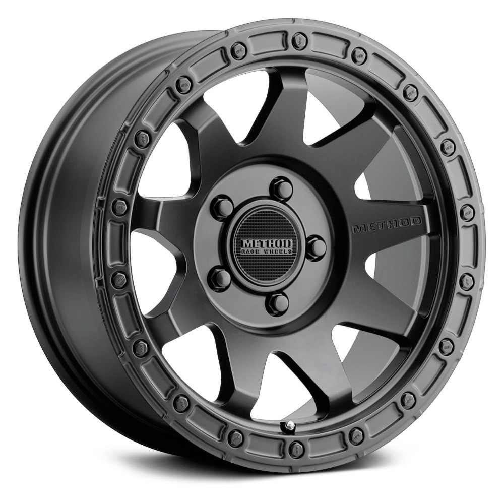 20 x 9 in. MR317 8 x 180 Bolt Pattern 5.75 Back Space 18 Offset 130.81 CB Black Wheel