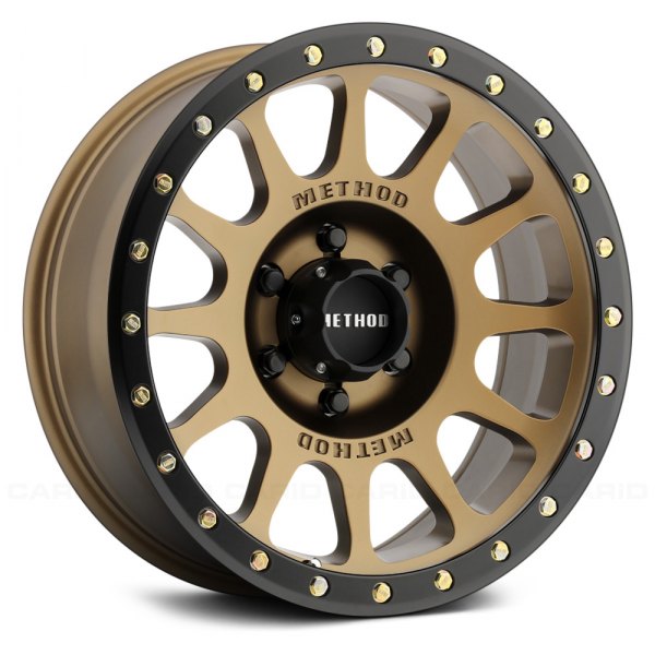 18 x 9 in. 6 x 139.7 305 NV Bronze with Matte Black Lip Wheel