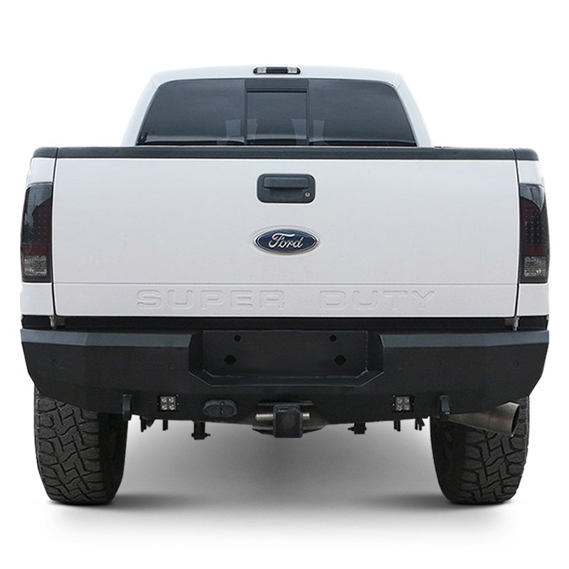 Fortis Rear Bumper for 1999-2016 Ford F-250, Textured Black