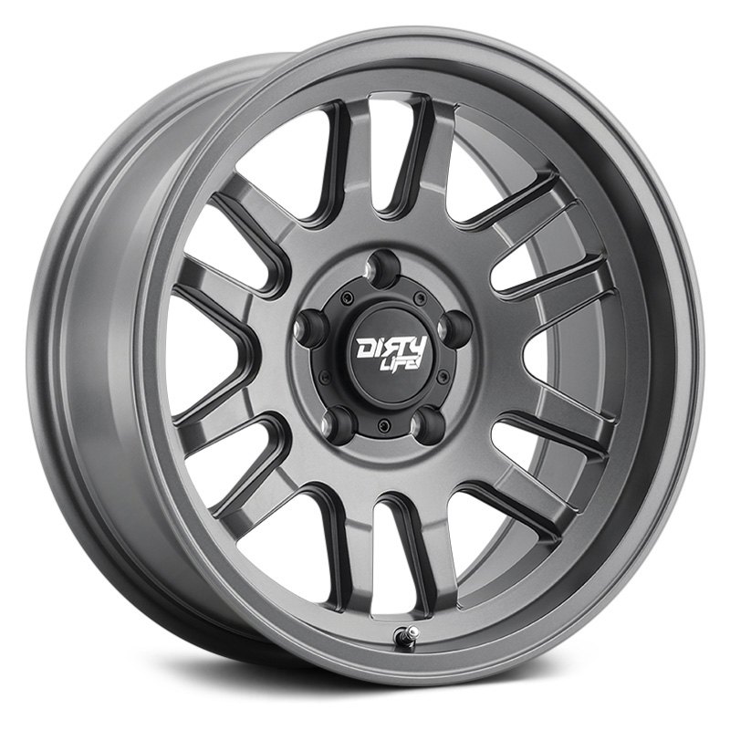 DLW9310-7973MGT12 17 x 9 in. 5-127 -12 mm Offset 71.5 mm Canyon 9310 Satin Graphite Wheel