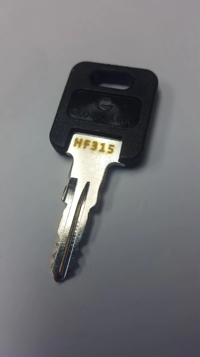 Pre Cut Stamped FIC Replacement HF315 Key, Black & Silver